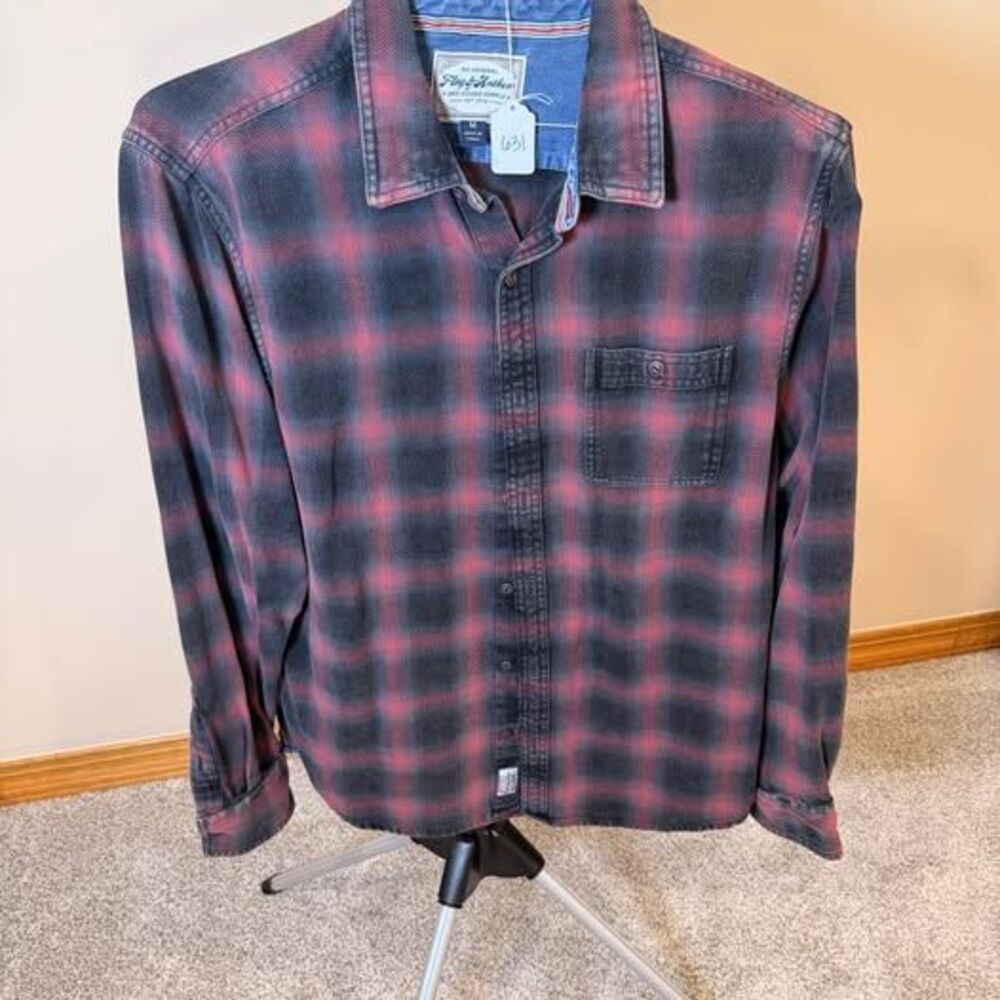 Flag & Anthem Plaid Shirt Size M